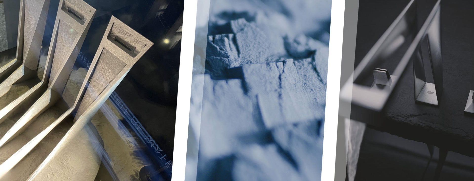 Grohe icon 3d trumpf Il metodo di stampa 3D utilizzato da GROHE introduce una rivoluzione dal punto di vista dello sviluppo e della produzione