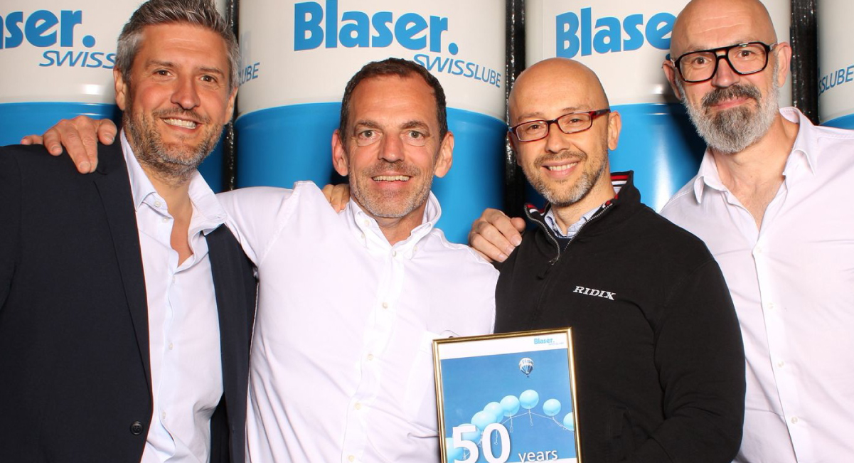 Ridix e Blaser Swisslube: 50 anni di valore condiviso Ridix e Blaser Swisslube: 50 anni di valore condiviso